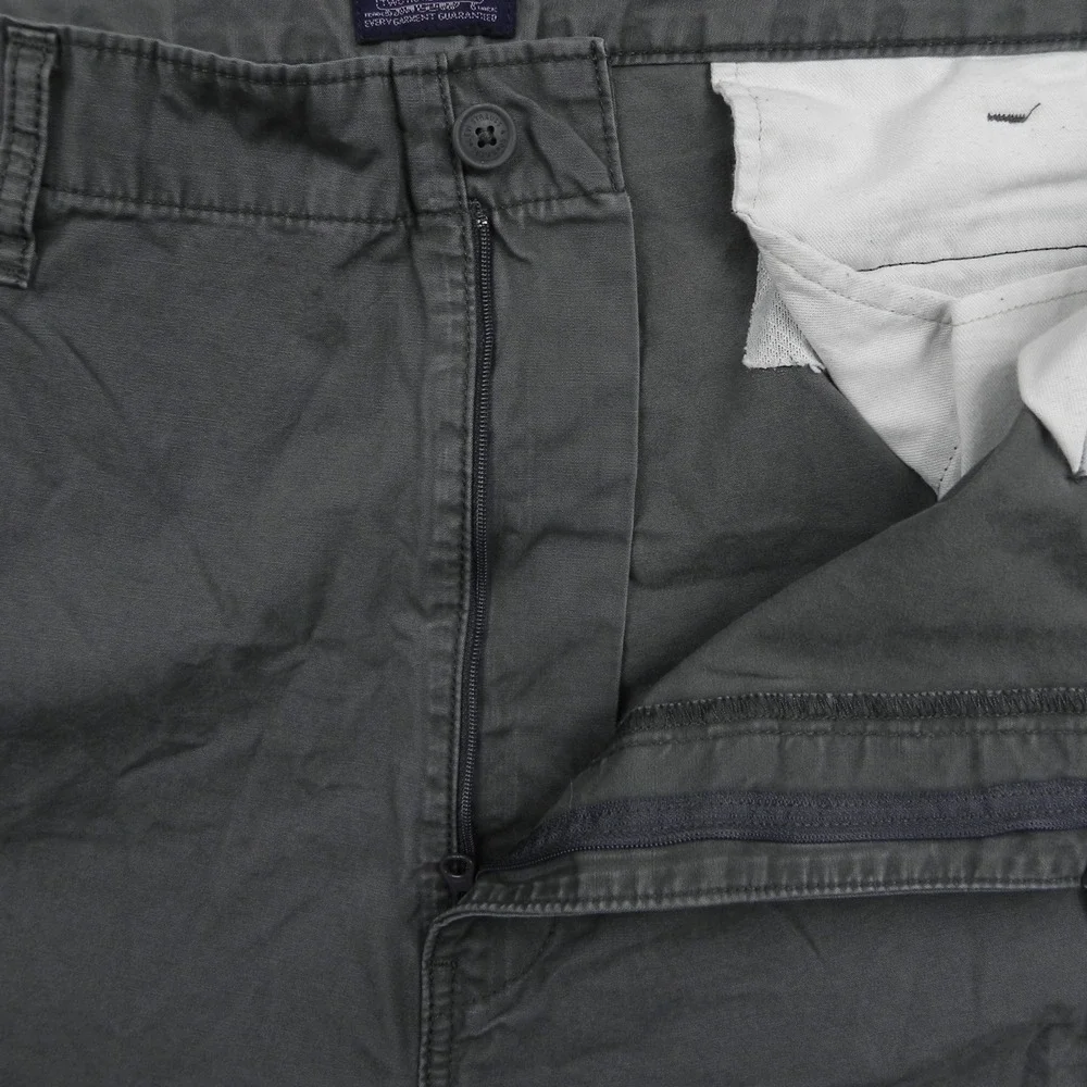 Levi's Cargo Shorts Mens 44 Gray Cotton Twill Multi Pocket Casual Utility